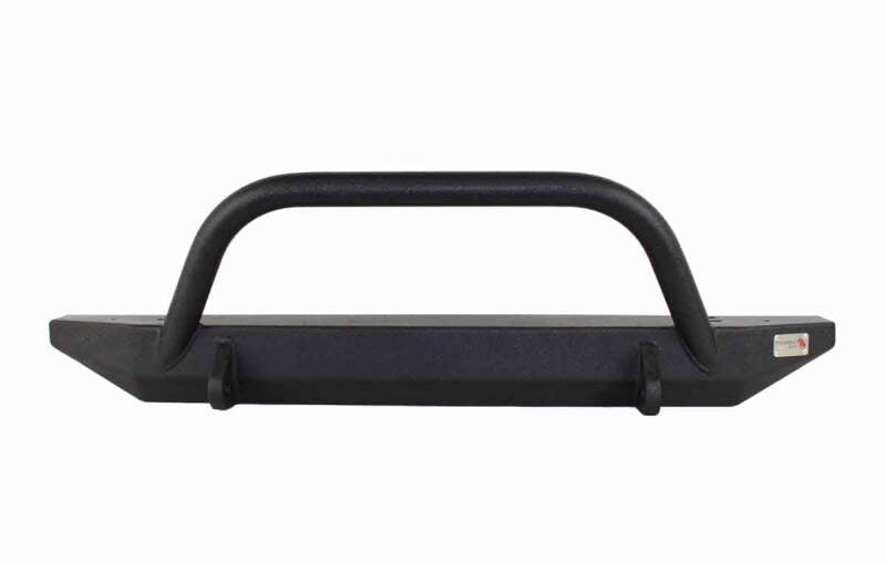 Fishbone Offroad 97-06 Jeep Wrangler TJ Rubicon Front Bumper W/Winch Guard - Blk Textured Powdercoat Bumpers - Steel Fishbone Offroad