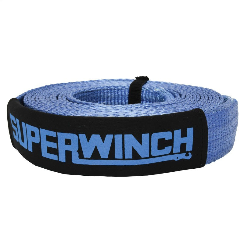 Superwinch Recovery Strap 20000 lbs 2in x 30 ft w/ Reinforced Closed-Loop Ends Tow Straps Superwinch