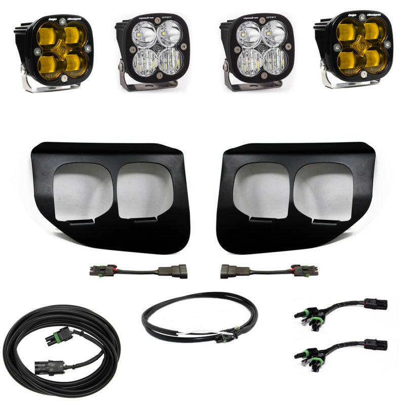 Baja Designs Ford Super Duty (20-On) Fog Lights FPK Amber SAE/Sport DC Baja Designs w/Upfitter Fog Lights Baja Designs