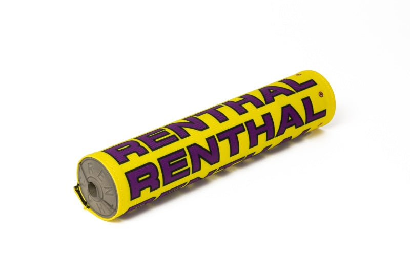 Renthal Vintage SX Pad - Yellow/Purple Bar Pads Renthal