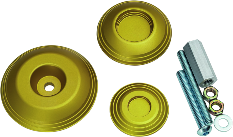 Kuryakyn Lodestar Rear Axle Sliders-BMW-Gold Hardware - Singles Kuryakyn