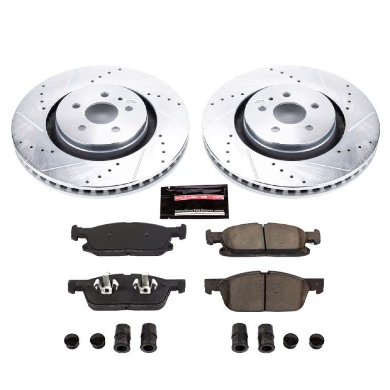 Power Stop 15-19 Ford Edge Front Z23 Evolution Sport Brake Kit Brake Kits - Performance D&S PowerStop