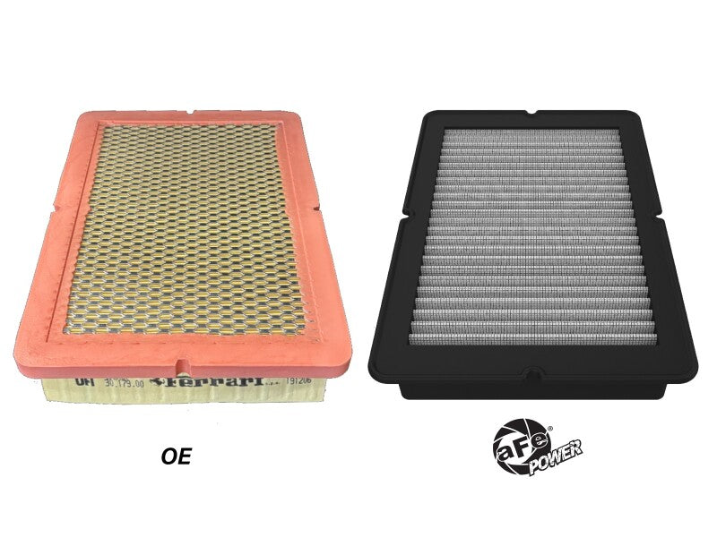 aFe 05-09 Ferrari F430 Scuderia V8-4.3L Magnum FLOW Pro Dry S Air Filter Air Filters - Direct Fit aFe