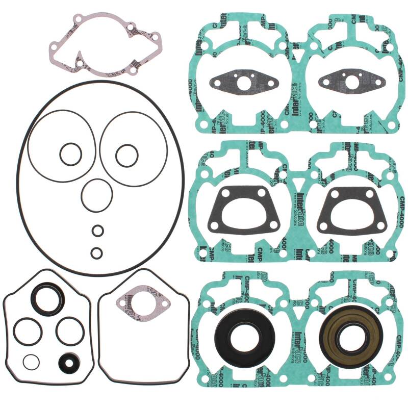 Vertex Gaskets 1999 Ski-Doo MX Z 600 Complete Gasket Kit w/ Oil Seals Engine Hardware Vertex Pistons