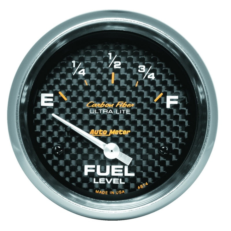 AP 65+ GM 2-5/8in Fuel Level Carbon Fiber Electric Gauge Pod Gauges AutoMeter