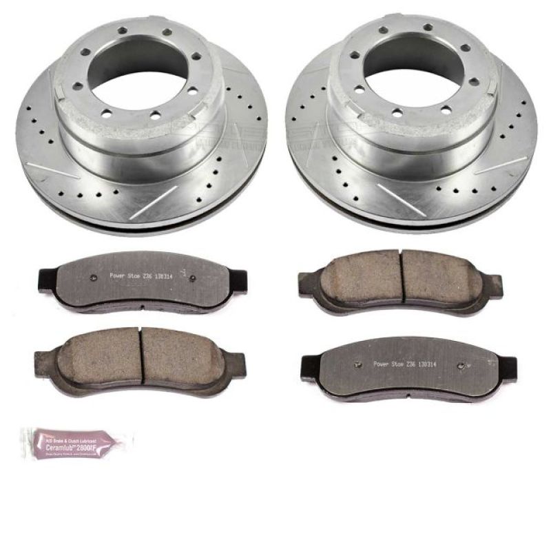 Power Stop 10-12 Ford F-350 Super Duty Rear Z36 Truck & Tow Brake Kit Brake Kits - Performance D&S PowerStop