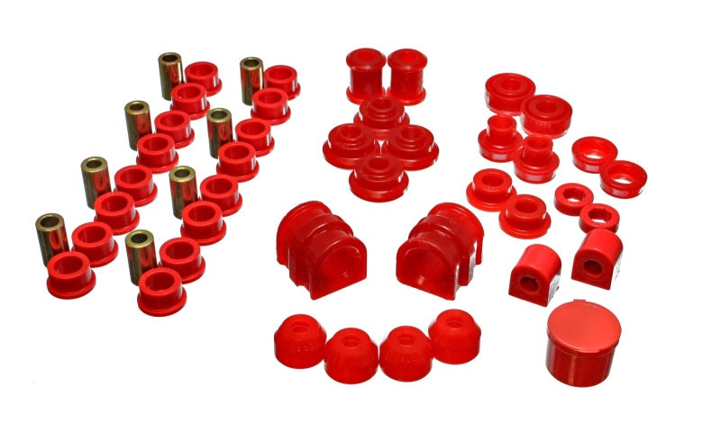 Energy Suspension 91-02 Saturn S Series Coupe/Sedan/Wagon Red Hyper-Flex Master Bushing Set Bushing Kits Energy Suspension