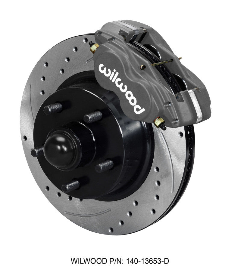 Wilwood Forged Dynalite-M Front Kit 11.30in 1 PC Rotor&Hub-Drill 60-68 Ford / Mercury Full Size Big Brake Kits Wilwood
