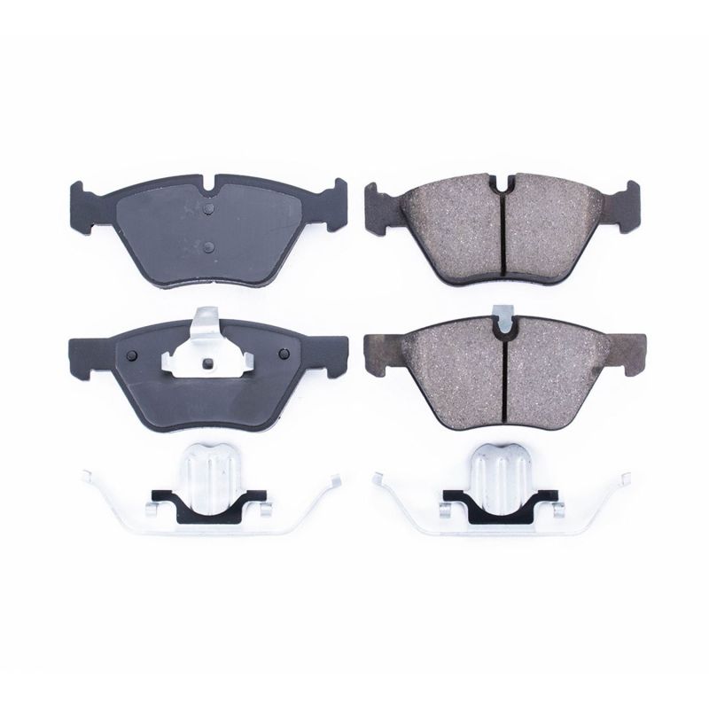 Power Stop 08-13 BMW 128i Front Z17 Evo Ceramic Brake Pad w/Hardware Brake Kits - Performance Blank PowerStop