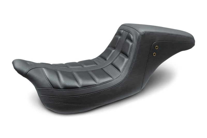 Mustang 08-21 Harley Electra Glide,Rd Glide,Rd King, Str Glide Squareback 1PC Seat - Black One-Piece Motorcycle Seats Mustang Motorcycle