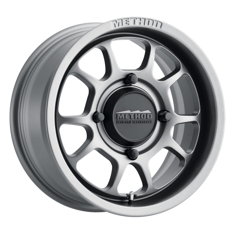 Method MR409 Bead Grip 15x7 / 4+3/13mm Offset / 4x156 / 132mm CB Steel Grey Wheel Wheels - Cast Method Wheels