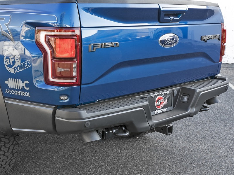 aFe MACH Force-Xp Cat-Back Exhaust w/Dual Hi-Tuck Tips Black 17-18 Ford F-150 Raptor V6-3.5L (tt) Catback aFe