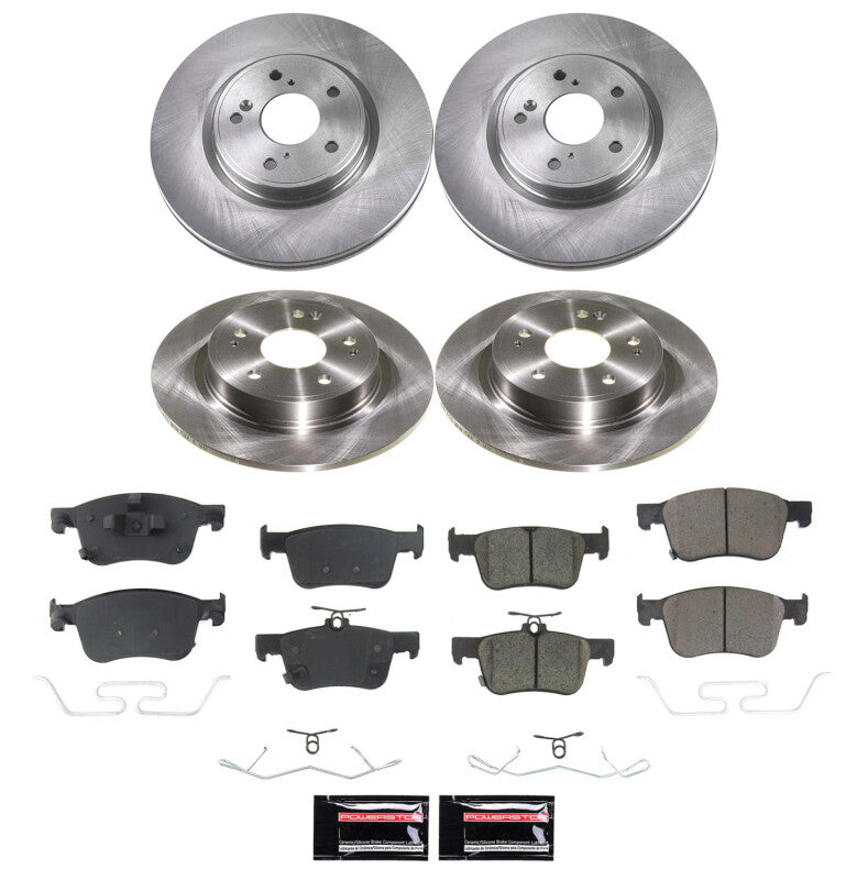 Power Stop 23-24 Acura Integra Front and Rear Autospecialty Brake Kit Brake Kits - OE PowerStop