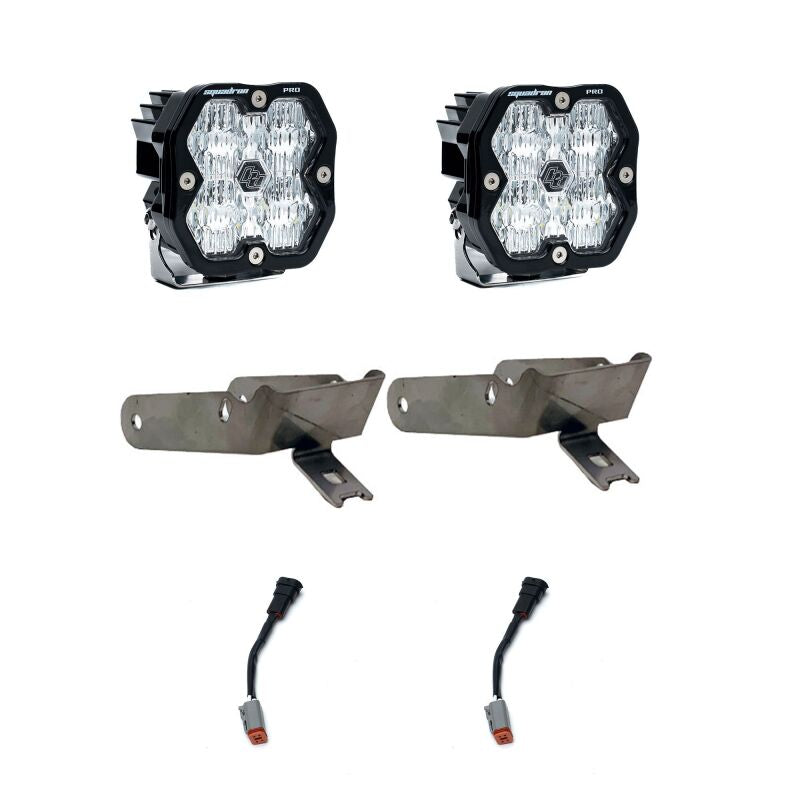 Baja Designs 99-10 Ford Super Duty Squadron 2.0 Pro Fog Pocket Kit Fog Lights Baja Designs