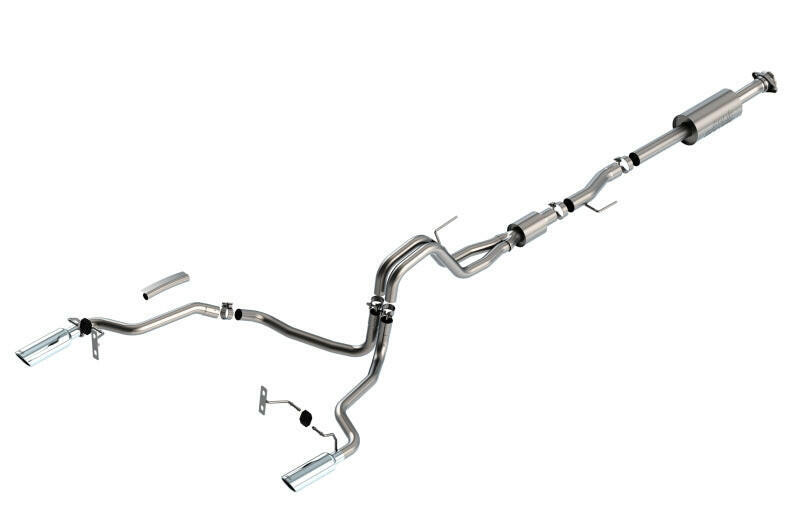 Borla F-150 2021 5.0L 4dr CC SB EC STB Lariat/KR/Platinum/LTD 3/2.25 SRE Cat-Back S-Type CHR Tips Catback Borla