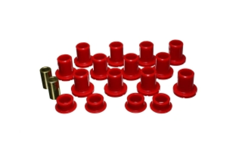 Energy Suspension Polaris RZR XP 1000 Front Control Arm Bushings - Red Bushing Kits Energy Suspension