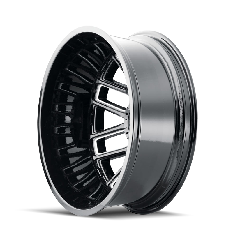 Mayhem 8107D Cogent Dually 22x8.25 / 8x200 BP / -192mm Offset / 142mm Hub Blk w/ Milled Spokes Wheel Wheels - Cast Mayhem