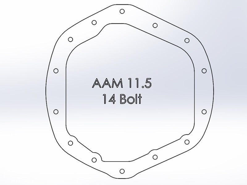 aFe Power Front/Rear Diff Cover Kit w/ Oil 11-19 GM Diesel Trucks V8 (AAM 9.25-12 & AAM 11.5-14) Diff Covers aFe
