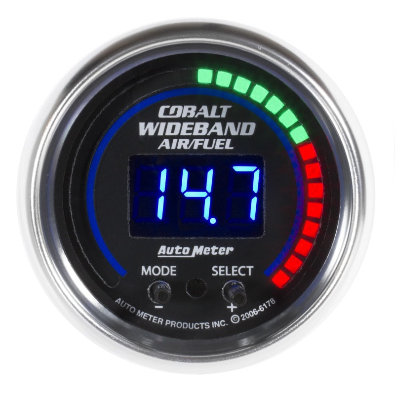Autometer Cobalt 52mm Wideband Air/Fuel Gauge Gauges AutoMeter