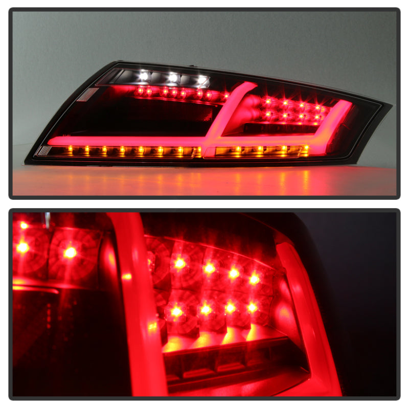 Spyder Audi TT 07-12 LED Tail Lights Black ALT-YD-ATT07-LED-BK Tail Lights SPYDER