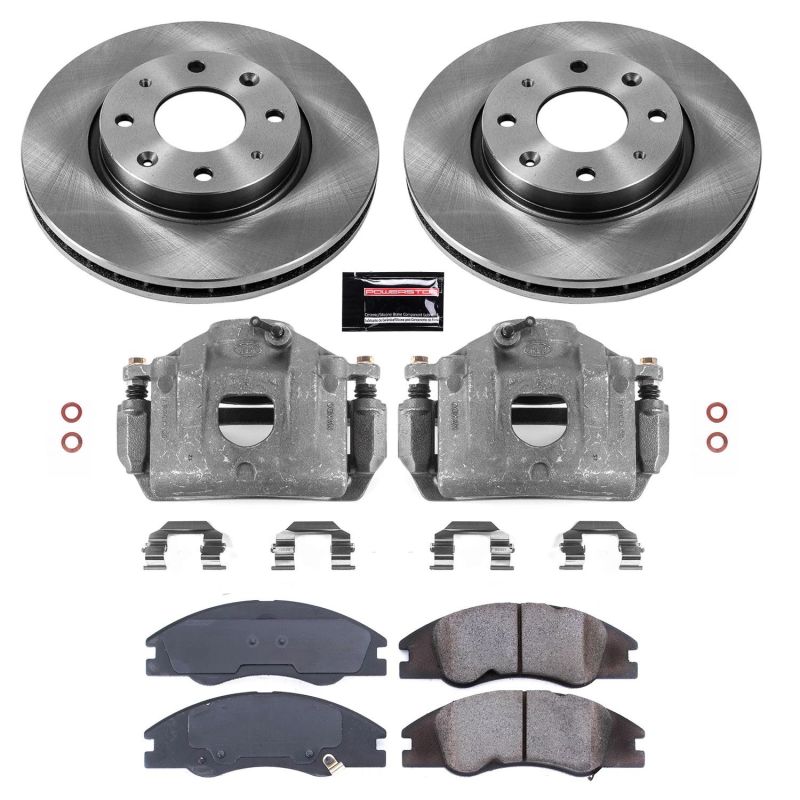 Power Stop 04-09 Kia Spectra Front Autospecialty Brake Kit w/Calipers Brake Kits - OE PowerStop