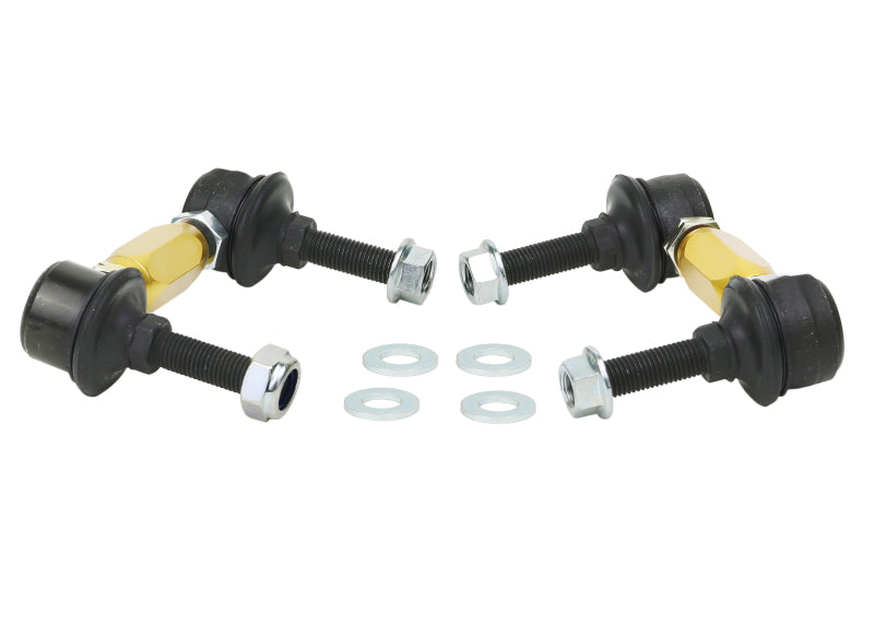 Whiteline Universal Swaybar Link Kit-Heavy Duty Adjustable Ball Joint Sway Bar Endlinks Whiteline