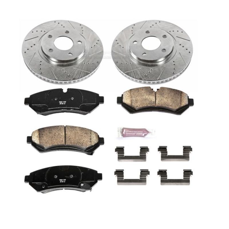 Power Stop 98-02 Cadillac Seville Front Z23 Evolution Sport Brake Kit Brake Kits - Performance D&S PowerStop