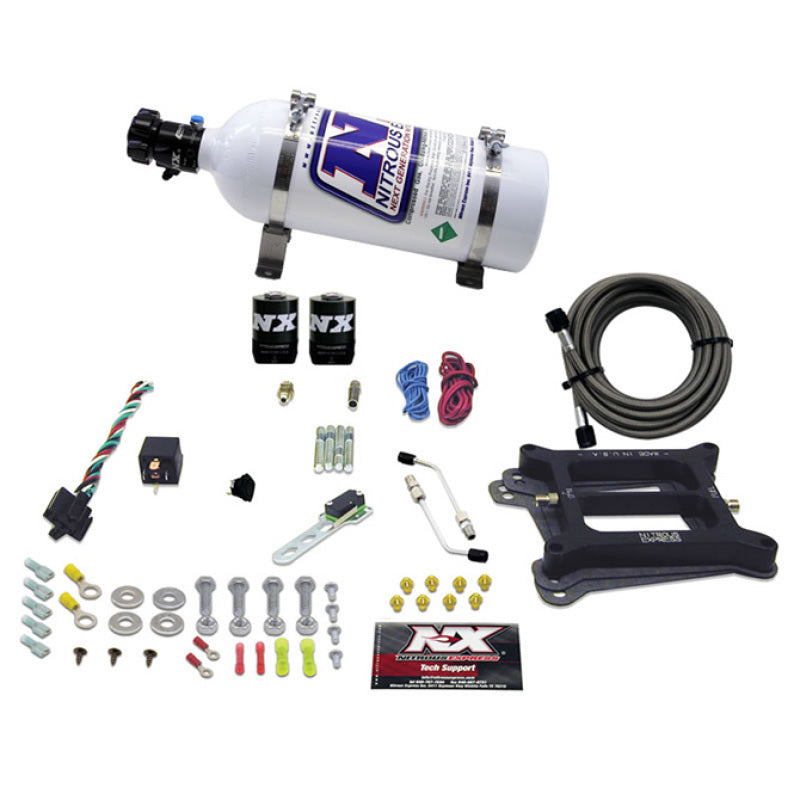 Nitrous Express 4150 4-BBL/Alcohol Nitrous Kit (100-500HP) w/5lb Bottle Nitrous Systems Nitrous Express