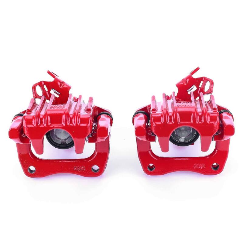 Power Stop 10-13 Audi A3 Rear Red Calipers w/Brackets - Pair Brake Calipers - Perf PowerStop