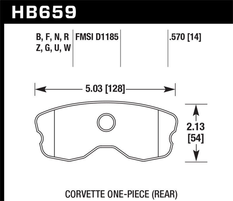 Hawk 10-12 Chevrolet Corvette Grand Sport / 06-12 Corvette Z06 Rear DTC-60 Race Brake Pads Brake Pads - Racing Hawk Performance