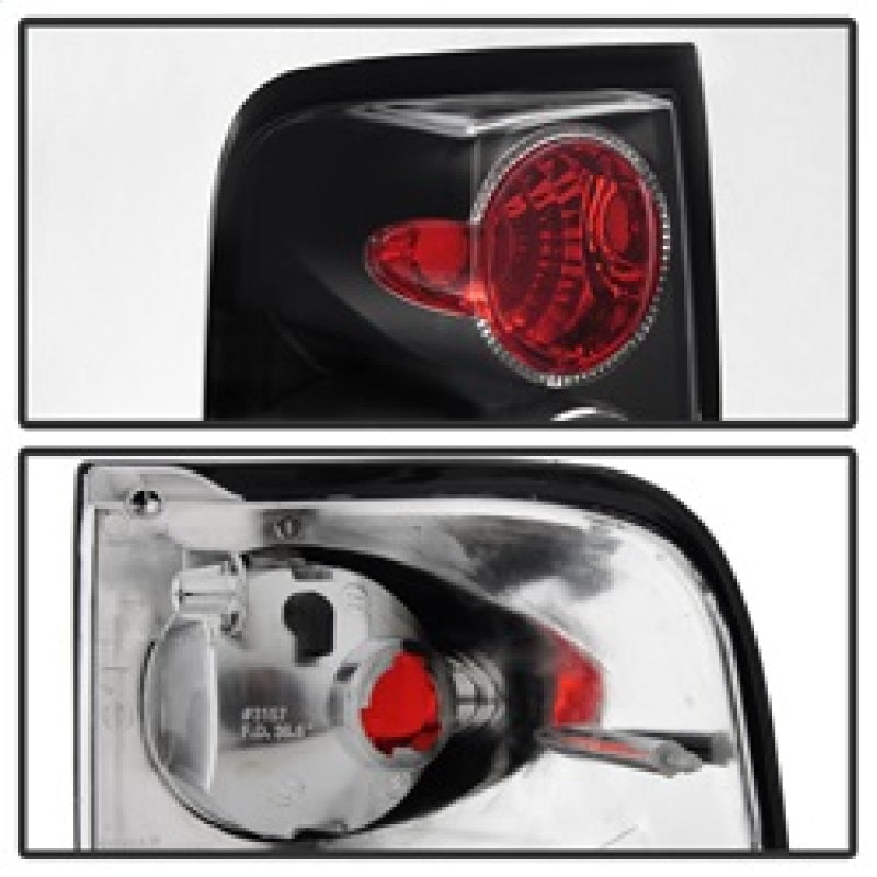 Spyder Ford F150 side 04-08 (Not Fit Heritage & SVT)Euro Tail Lights Blk ALT-YD-FF15004-BK Tail Lights SPYDER