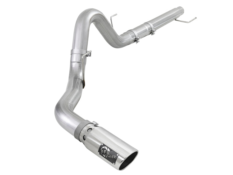 aFe Atlas 4in Aluminized Steel DPF-Back Exh 18-19 Ford F-150 V6-3.0L (td) w/ Polished Tip DPF Back aFe