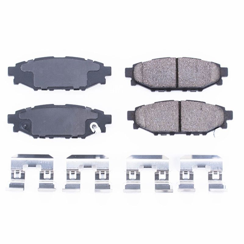 Power Stop 13-16 Subaru BRZ Rear Z17 Evolution Ceramic Brake Pads w/Hardware Brake Pads - OE PowerStop