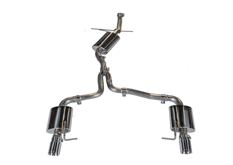 AWE Tuning Audi B8 A5 2.0T Touring Edition Exhaust - Dual Outlet Polished Silver Tips Catback AWE Tuning