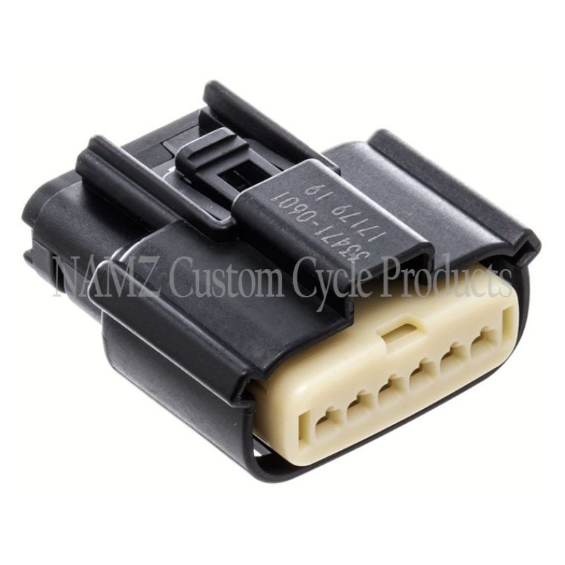 NAMZ 08-23 Molex MX-150 6-Position Female Connector Throttle Control Actuator - Blk (HD 72483-08BK) Wiring Connectors NAMZ