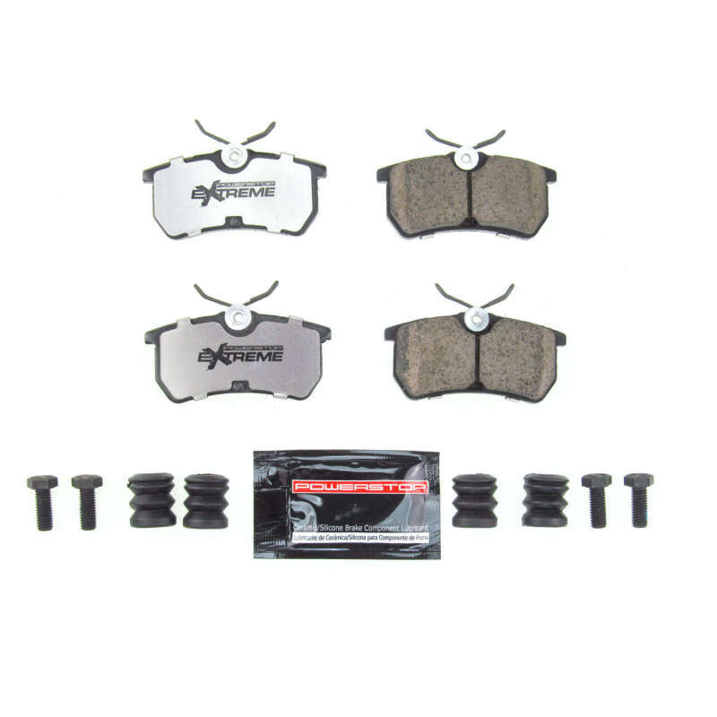 Power Stop 14-19 Ford Fiesta Rear Z26 Extreme Street Brake Pads w/Hardware Brake Pads - Performance PowerStop