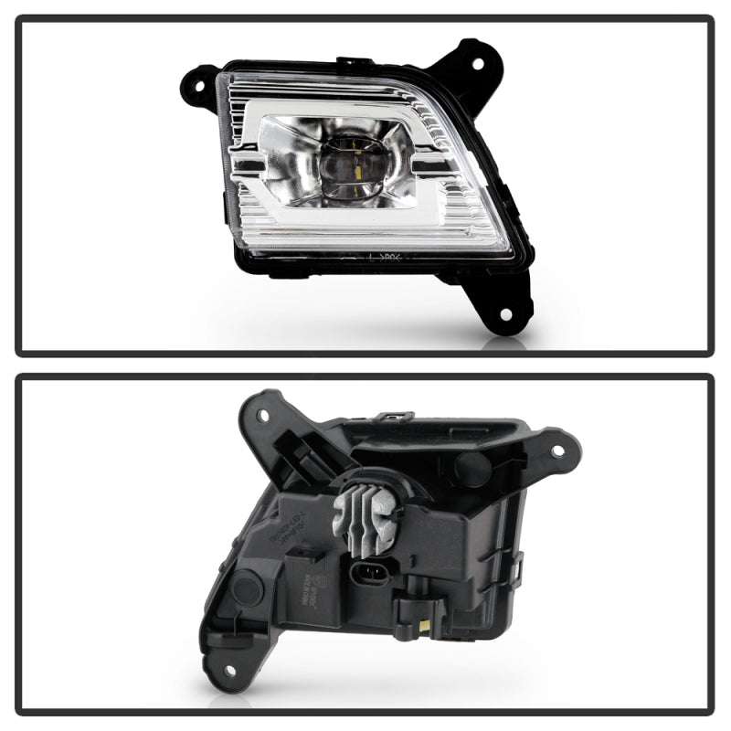 Spyder 19-20 Chevy Silverado 1500 OEM Style Full LED Fog Light w/Switch - Clear (Wont Fit RPO U12) Fog Lights SPYDER