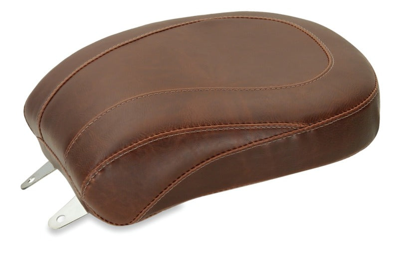 Mustang 84-06 Harley Standard Rear Tire Wide Tripper Passenger Seat - Distressed Brown Passenger Motorcycle Seats Mustang Motorcycle