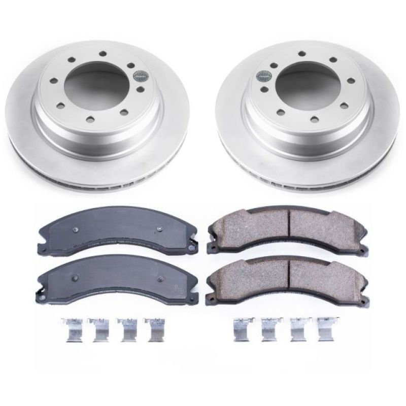 Power Stop 12-18 Nissan NV1500 Rear Z17 Evolution Geomet Coated Brake Kit Brake Kits - Performance Blank PowerStop