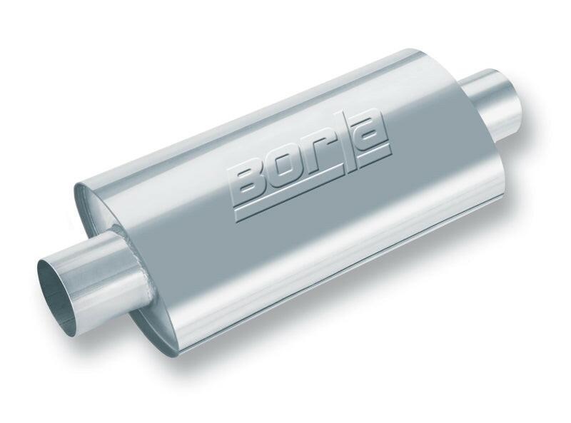 Borla XR-1 Racing Sportsman 2 1/2 inch Outlet / 2 1/2 inch Inlet 16in Case Oval Muffler Muffler Borla