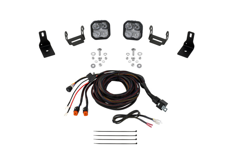 Diode Dynamics 2022+ Ford Maverick SS3 Sport Stage Series Ditch Light Kit White Combo Light Accessories and Wiring Diode Dynamics
