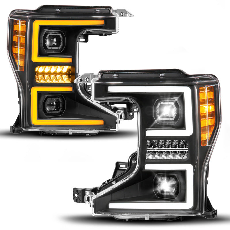 ANZO 20-22 Ford Super Duty (Halogen) Z-Series Full LED Proj Headlights SeqSig - Driver Side ONLY Headlights ANZO