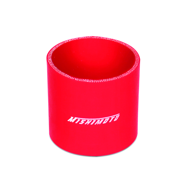 Mishimoto 3.0 Inch Red Straight Coupler Silicone Couplers & Hoses Mishimoto