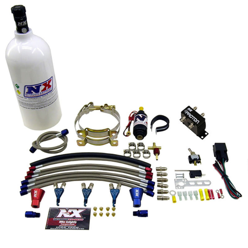 Nitrous Express Three Cyl Proton Nitrous Kit w/2.5lb Bottle Nitrous Systems Nitrous Express