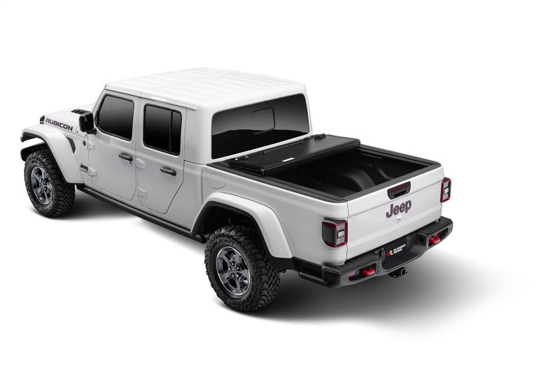Rugged Ridge Armis Hard Folding With LINE-X Bed Cover 2020 JT Tonneau Covers - Hard Fold Rugged Ridge
