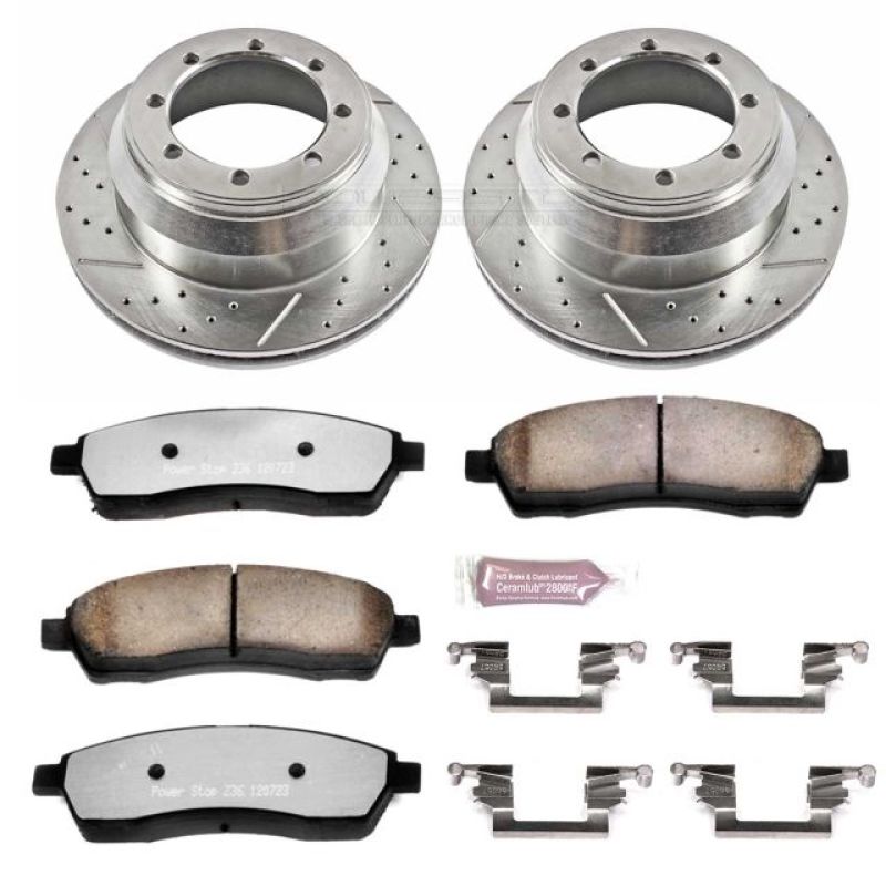Power Stop 99-04 Ford F-350 Super Duty Rear Z36 Truck & Tow Brake Kit Brake Kits - Performance D&S PowerStop
