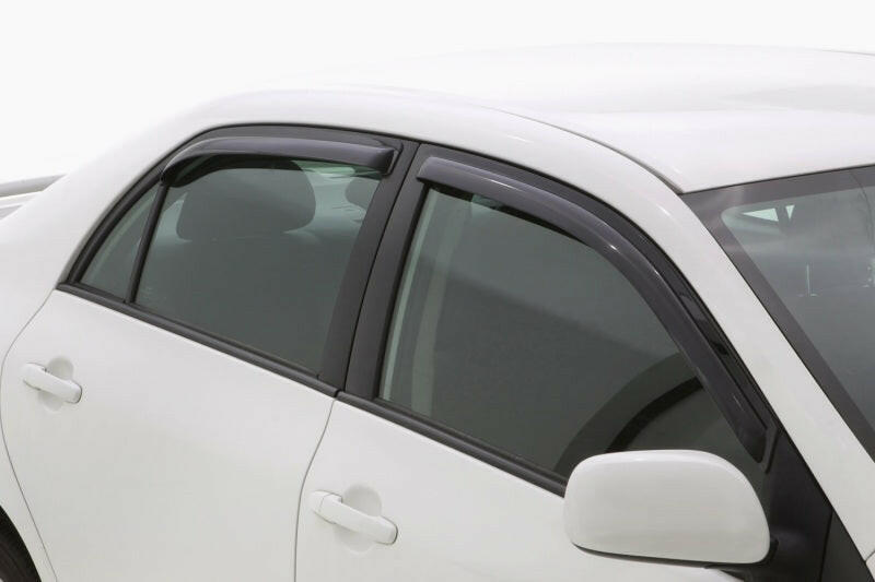 AVS 09-13 Toyota Corolla Ventvisor In-Channel Front & Rear Window Deflectors 4pc - Smoke Wind Deflectors AVS
