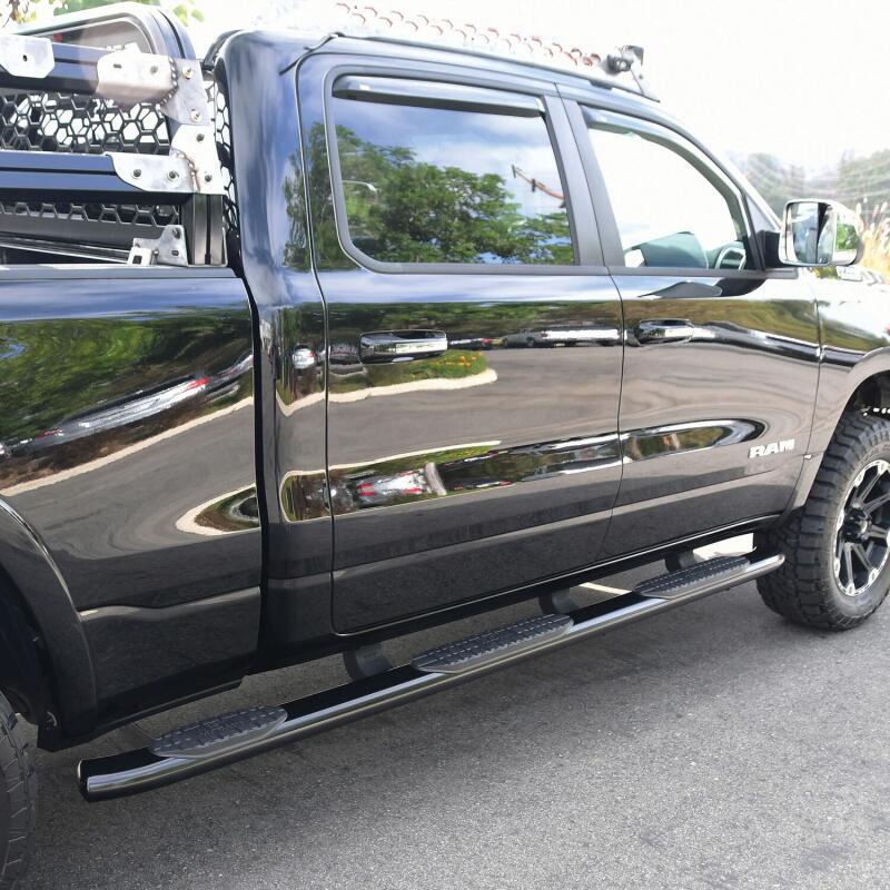 Westin 19-22 RAM 1500 CC 5ft7in. Bed (Excl. Classic) PRO TRAXX 5 W2W Oval Nerf Step Bars - Black Nerf Bars Westin