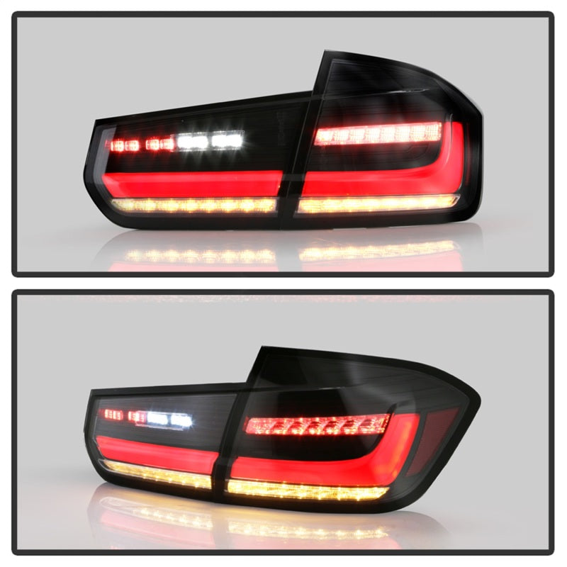 Spyder BMW 3 Series F30 2012-2018 Full LED Tail Lights (ALT-YD-BMWF3012-SEQ-BK) Black (WONT FIT X3) Tail Lights SPYDER