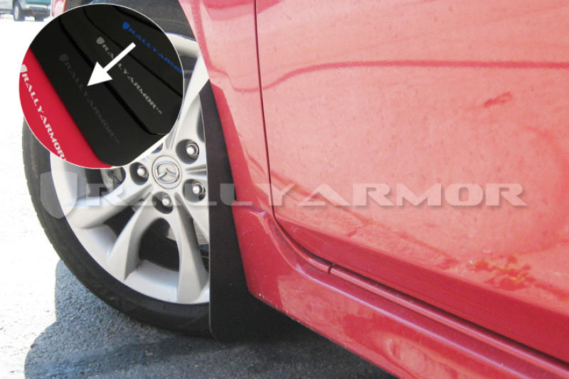 Rally Armor 10-13 Mazda3/Speed3 (Hatch/Sedan) Black UR Mud Flap w/Grey Logo Mud Flaps Rally Armor